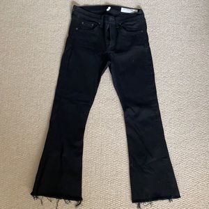 Rag & Bone x Aritzia cropped kick flare Jean